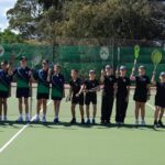 Senior tennisspan vriendskaplike toernooi teen Laerskool Park 2023